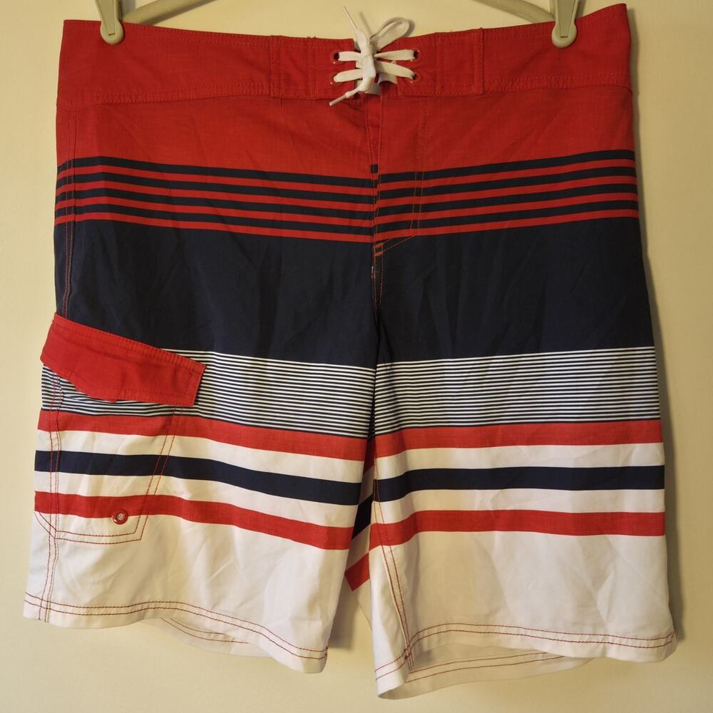 Killer Dana Patriotic Red Blue White Board Shorts Swimming Trunks Mens 38